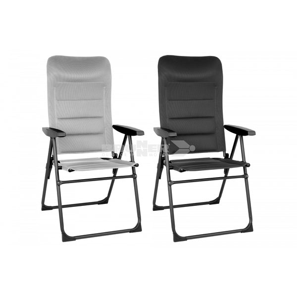 BRUNNER SKYE RT Sedia Camping pieghevole di alta qualità dotata di uno schienale alto regolabile a 7 posizioni - Disponibile in 2 colori