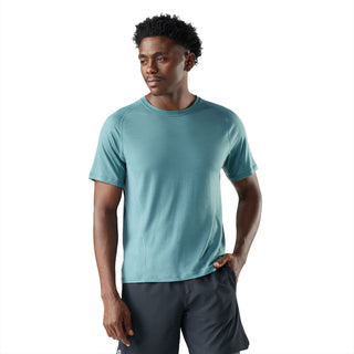 Compra dusty-teal SMARTWOOL ACTIVE ULTRALITE T-SHIRT MANICHE CORTE UOMO IN LANA MERINO LEGGERA E TRASPIRANTE - DISPONIBILE IN 3 COLORI