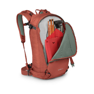 OSPREY SOPRIS 20 ZAINO TECNICO DA SCI/SNOWBOARD SCHIENALE SHORT - Colore Emberglow Orange