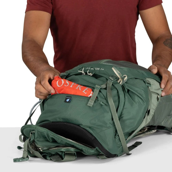 OSPREY STRATOS 34 ZAINO TREKKING 34 LITRI CON SCHIENALE STACCATO REGOLABILE - DISPONIBILE IN 2 COLORI