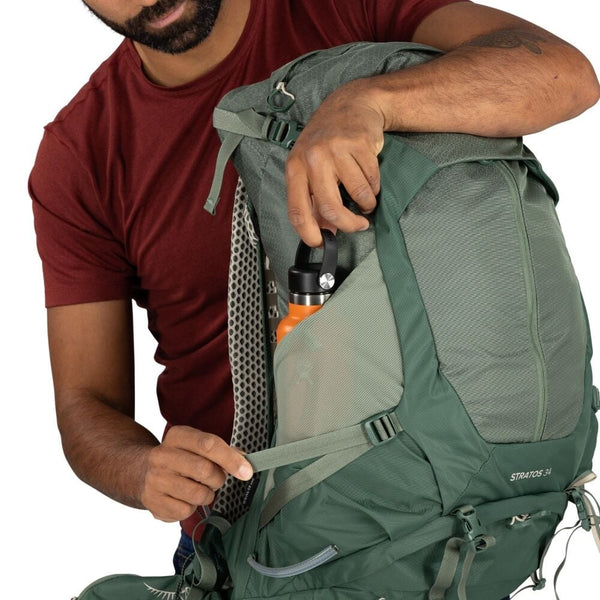 OSPREY STRATOS 34 ZAINO TREKKING 34 LITRI CON SCHIENALE STACCATO REGOLABILE - DISPONIBILE IN 2 COLORI