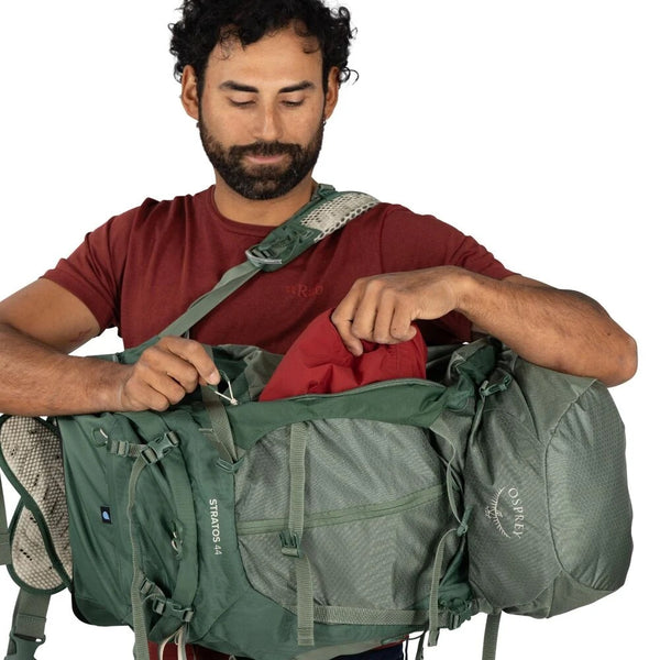 OSPREY STRATOS 44 ZAINO TREKKING 44 LITRI CON SCHIENALE STACCATO REGOLABILE - NUOVO MODELLO
