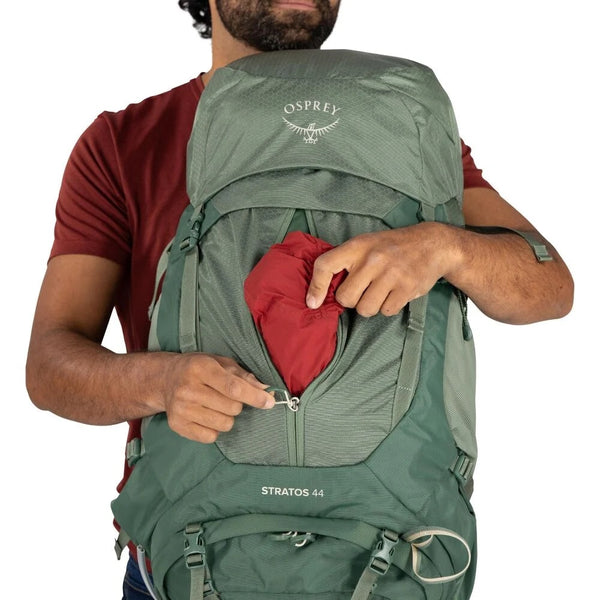 OSPREY STRATOS 44 ZAINO TREKKING 44 LITRI CON SCHIENALE STACCATO REGOLABILE - NUOVO MODELLO