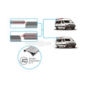 BRUNNER SUNNY VAN ROOF TENDALINO PARASOLE PER VAN - FISSAGGIO TRAMITE PROFILO DI SCORRIMENTO - DISPONIBILE IN 2 MISURE