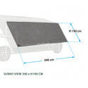 BRUNNER SUNNY VIEW TENDALINO PARASOLE RESISTENTE AI RAGGI UV - DISPONIBILE IN VARIE MISURE