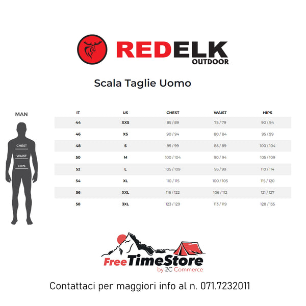 REDELK USSEL 3 GIACCA UOMO CON ANTIVENTO FRONTALE Colore Kiwi/Dark Grey