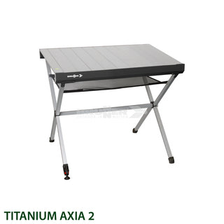 BRUNNER TITANIUM AXIA TAVOLO IN ALLUMINIO CON PIANO ARROTOLABILE DISPONIBILE IN 3 MISURE