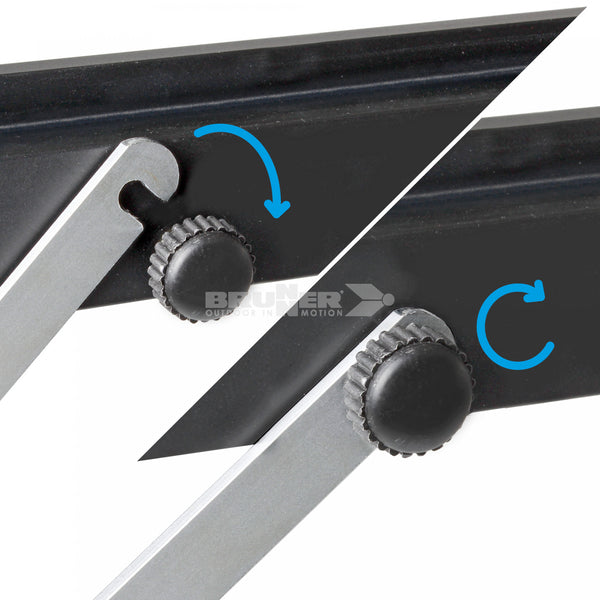 BRUNNER TITANIUM QUADRA 4 NG TAVOLO IN ALLUMINIO PIEGHEVOLE CON PIANO ARROTOLABILE