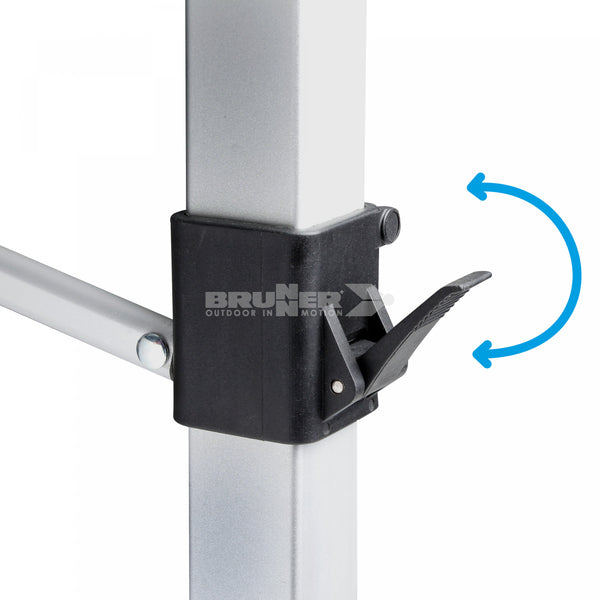 BRUNNER TITANIUM QUADRA 4 NG TAVOLO IN ALLUMINIO PIEGHEVOLE CON PIANO ARROTOLABILE