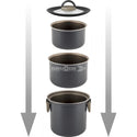 BRUNNER TORRALTA Ø 18cm SET PENTOLE SALVASPAZIO PER CAMPER E BARCHE