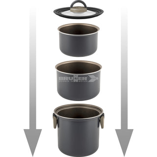 BRUNNER TORRALTA Ø 18cm SET PENTOLE SALVASPAZIO PER CAMPER E BARCHE