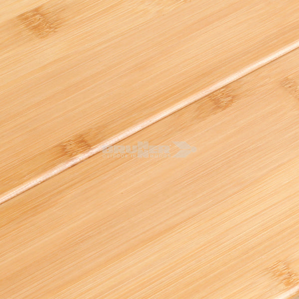 BRUNNER TWISTY BAMBOO SQUARE SGABELLO PIEGHEVOLE IN ALLUMINIO E SEDUTA IN BAMBOO RESISTENTE