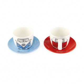 VK COLLECTION COPPIA DI TAZZINE DA CAFFE' IN PORCELLANA DA 100ml