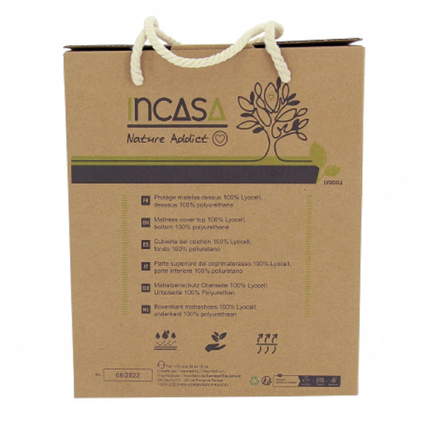 INCASA COPRIMATERASSO IMPERMEABILE IN LYOCELL 160x200 cm