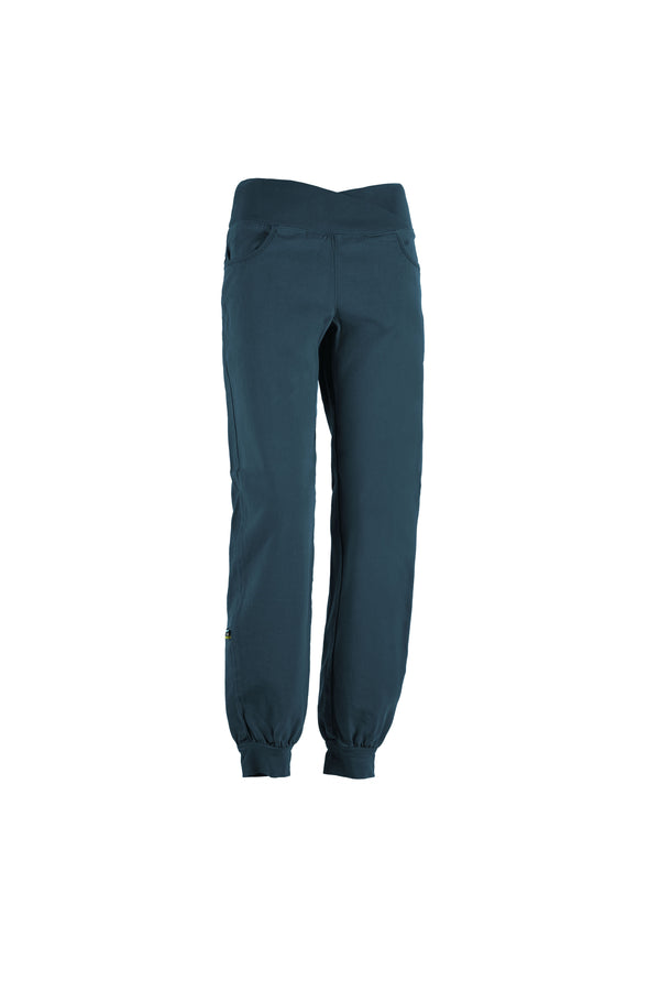 E9 OLIVIA PANTALONE LUNGO DONNA IN COTONE ORGANICO DISPONIBILE IN 2 COLORI