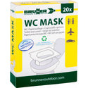 BRUNNER WC-MASK Coprisedile igienico per WC in carta dissolvente. Confezione da 20 pezzi.