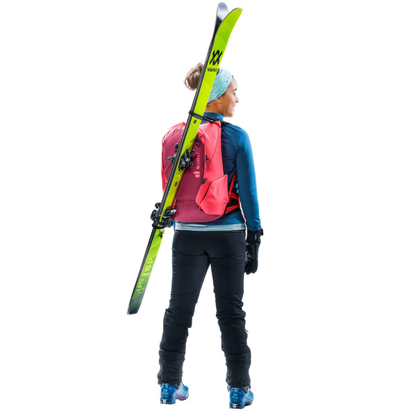 DEUTER UPDAYS 24S ZAINO DA SCIALPINISMO ULTRALEGGERO SCHIENALE COMPATTO Colore Ruby-hibiscus