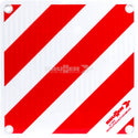 BRUNNER ZEBRA ALU CARTELLO CARICHI SPORGENTI IN ALLUMINIO 50x50cm