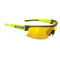 SALICE OCCHIALI DA SOLE NERO-LIME 025 DOPPIA LENTE RWX CAT. 1-3+RW GIALLO