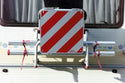 BRUNNER ZEBRA ALU CARTELLO CARICHI SPORGENTI IN ALLUMINIO 50x50cm