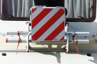BRUNNER ZEBRA ALU CARTELLO CARICHI SPORGENTI IN ALLUMINIO 50x50cm