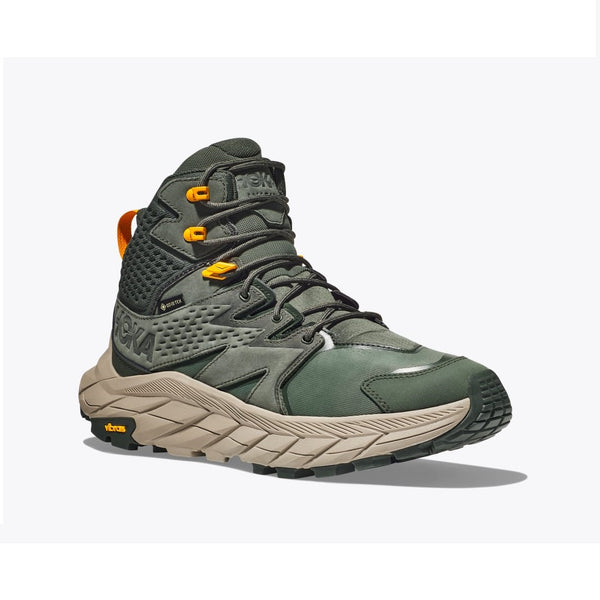 HOKA ANACAPA MID GTX UOMO SCARPONCINO TREKKING Colore Thyme / Radiant Yellow