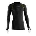 LURBEL CRISTALLO MAGLIA INTIMA TECNICA MANICHE LUNGHE TRASPIRANTE E AD ASCIUGATURA RAPIDA - DARK GREY / PISTACHIO