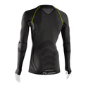 LURBEL CRISTALLO MAGLIA INTIMA TECNICA MANICHE LUNGHE TRASPIRANTE E AD ASCIUGATURA RAPIDA - DARK GREY / PISTACHIO