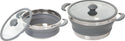 BRUNNER VOLCANO FOLD-AWAY PENTOLA IN ACCIAIO INOX PIEGHEVOLE SALVASPAZIO PER FORNELLI A GAS E ELETTRICI - DISPONIBILE IN 2 MISURE