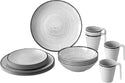 BRUNNER LUNCH BOX TIVOLI SET PIATTI COMPOSTO DA 16 PEZZI IN RESISTENTE MELAMINA E FONDO ANTISCIVOLO
