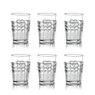 GUZZINI SET 6 REGGIBICCHIERI PLASTICA TIFFANY - DISPONIBILE IN 2 FANTASIE