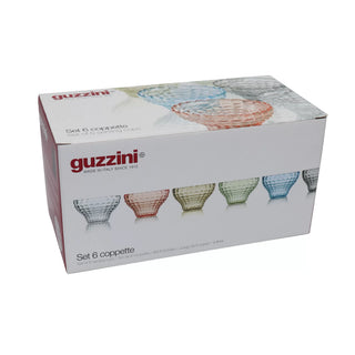 GUZZINI SET 6 COPPETTE TIFFANY PLASTICA