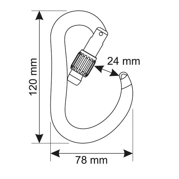 CAMP ATOM LOCK MOSCHETTONE HMS CON CHIUSURA A GHIERA
