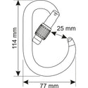 CAMP CORE LOCK MOSCHETTONE HMS CON CHIUSURA A GHIERA