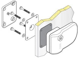FIAMMA SAFE DOOR BLACK SERRATURA ESTERNA PER CAMPER E CARAVAN - NERA