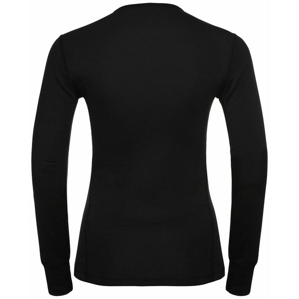ODLO BL TOP CREW NECK LONG ACTIVE WARM ECO W MAGLIA TERMICA DONNA NERO