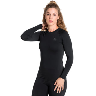 ODLO PERFORMANCE WARM MAGLIA INTIMA MANICA LUNGA DONNA - NERO