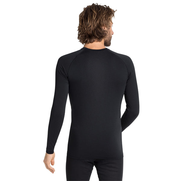 ODLO PERFORMANCE WARM MAGLIA INTIMA MANICA LUNGA UOMO - NERO