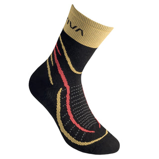 LA SPORTIVA SKI SOCKS MOUNTAIN RUNNING CALZE TECNICHE TRASPIRANTI - COLORE: BLACK/YELLOW