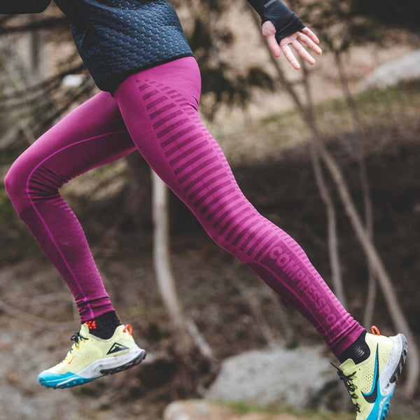 COMPRESSPORT WINTER RUN LEGGING W LEGGINS TECNICI E TRASPIRANTI DONNA INVERNALI
