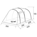 TENDA ALEGRA 4 AIRTECH TENDA PNEUMATICA DA CAMPEGGIO (PRODOTTO DA ESPOSIZIONE)