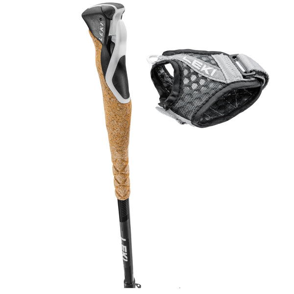 LEKI CROSS TRAIL LITE CARBON BASTONCINO DA FAST HIKING E TRAIL RUNNING LEGGERO E VERSATILE