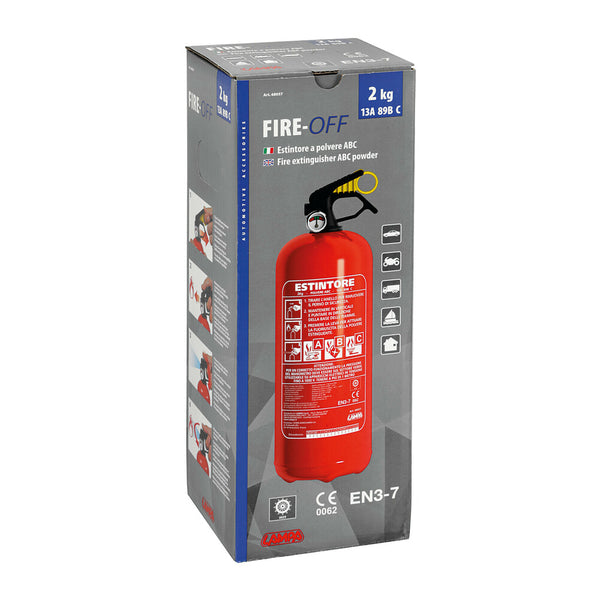 LAMPA FIRE-OFF ESTINTORE DA 2KG OMOLOGATO 13A 89B C