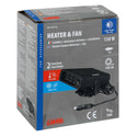 LAMPA HEATER&FAN SCALDINO/SBRINATORE ELETTRICO 12V - 150W FUNZIONE CALDO E FREDDO