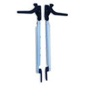 POLYPLASTIC COPPIA BRACCETTI A SCATTO POLYFIX DX/SX CON MANIGLIE 300/400MM