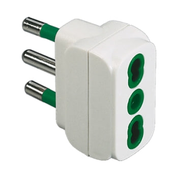 FANTON ADATTATORE SEMPLICE SPINA 2P+T 16A 250V BIPASSO