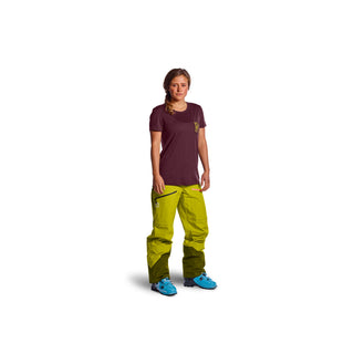 ORTOVOX 185 MERINO WAY TO POWDER TS W T-SHIRT TECNICA DONNA IN LANA MERINO PACIFIC GREEN - NUOVI ARRIVI