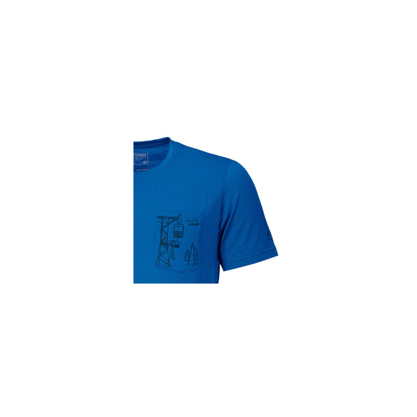 ORTOVOX 185 MERINO WAY TO POWDER TS T-SHIRT IN LANA MERINO VERSATILE E TRASPIRANTE JUST BLUE - NUOVI ARRIVI