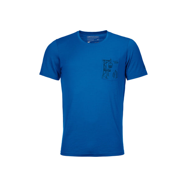 ORTOVOX 185 MERINO WAY TO POWDER TS T-SHIRT IN LANA MERINO VERSATILE E TRASPIRANTE JUST BLUE - NUOVI ARRIVI