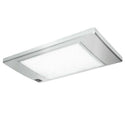 CARBEST Lampada a LED 12V, SlimLite, color argento, rettangolare 185x110x12mm